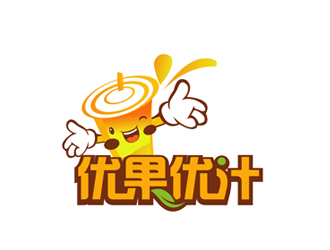 秦曉東的優(yōu)果優(yōu)汁logo設(shè)計(jì)