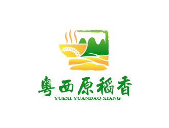 粵西原稻香生態(tài)大米logo設計