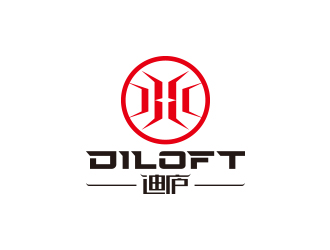 迪廬；DILOFT 對稱標志logo設計