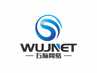 五際網(wǎng)絡（wujnet）logo設計