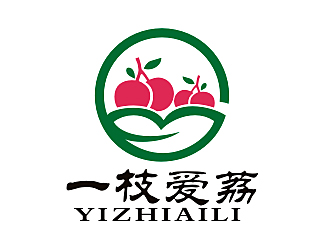 李杰的一枝愛荔logo設(shè)計