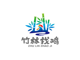 周金進的竹林找雞農(nóng)業(yè)標志設計logo設計