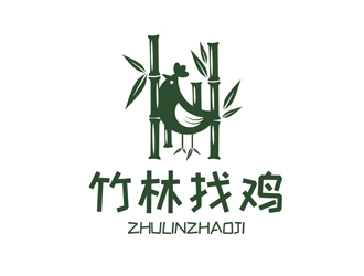 譚家強的竹林找雞農(nóng)業(yè)標志設計logo設計