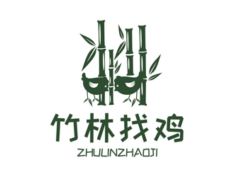 譚家強的竹林找雞農(nóng)業(yè)標志設計logo設計