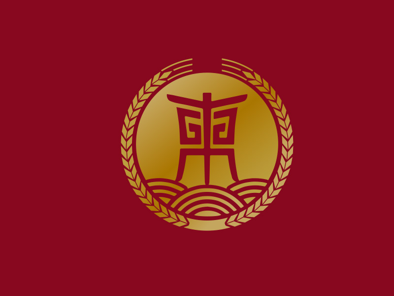 白酒品牌，東方麥穗logo設(shè)計(jì)