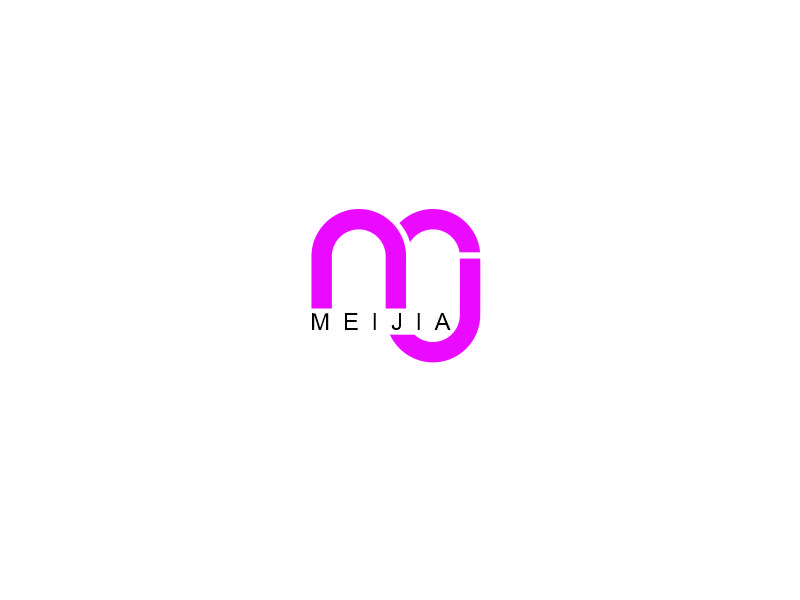 向紅的MEIJIAlogo設(shè)計