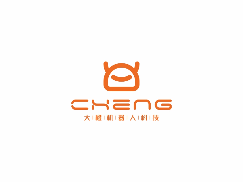 陳國偉的大橙機器人/橙擎機器人科技logo設計