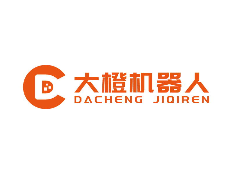 王濤的大橙機器人/橙擎機器人科技logo設計